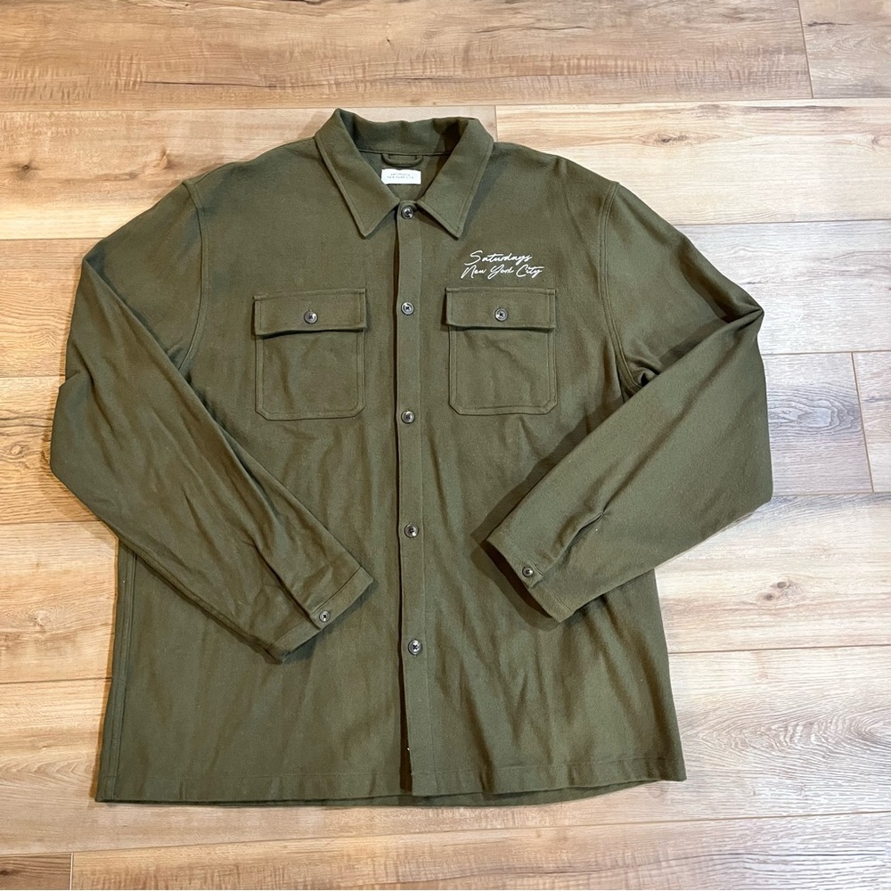 Saturday ms New York City wool shirt jacket